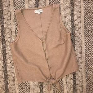 Madewell Button-Front Tie Tank top (medium)